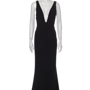 Intermix Plunge Neckline Gown